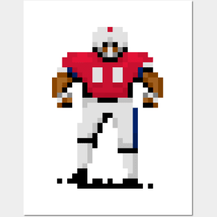 16-Bit Football - New England Posters and Art